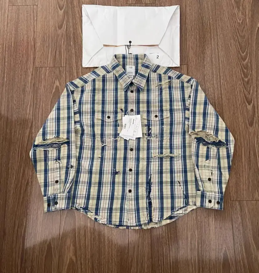 最安値で Visvim 日本製・綿100% 22SS PIONEER CRASH Visvim shirt